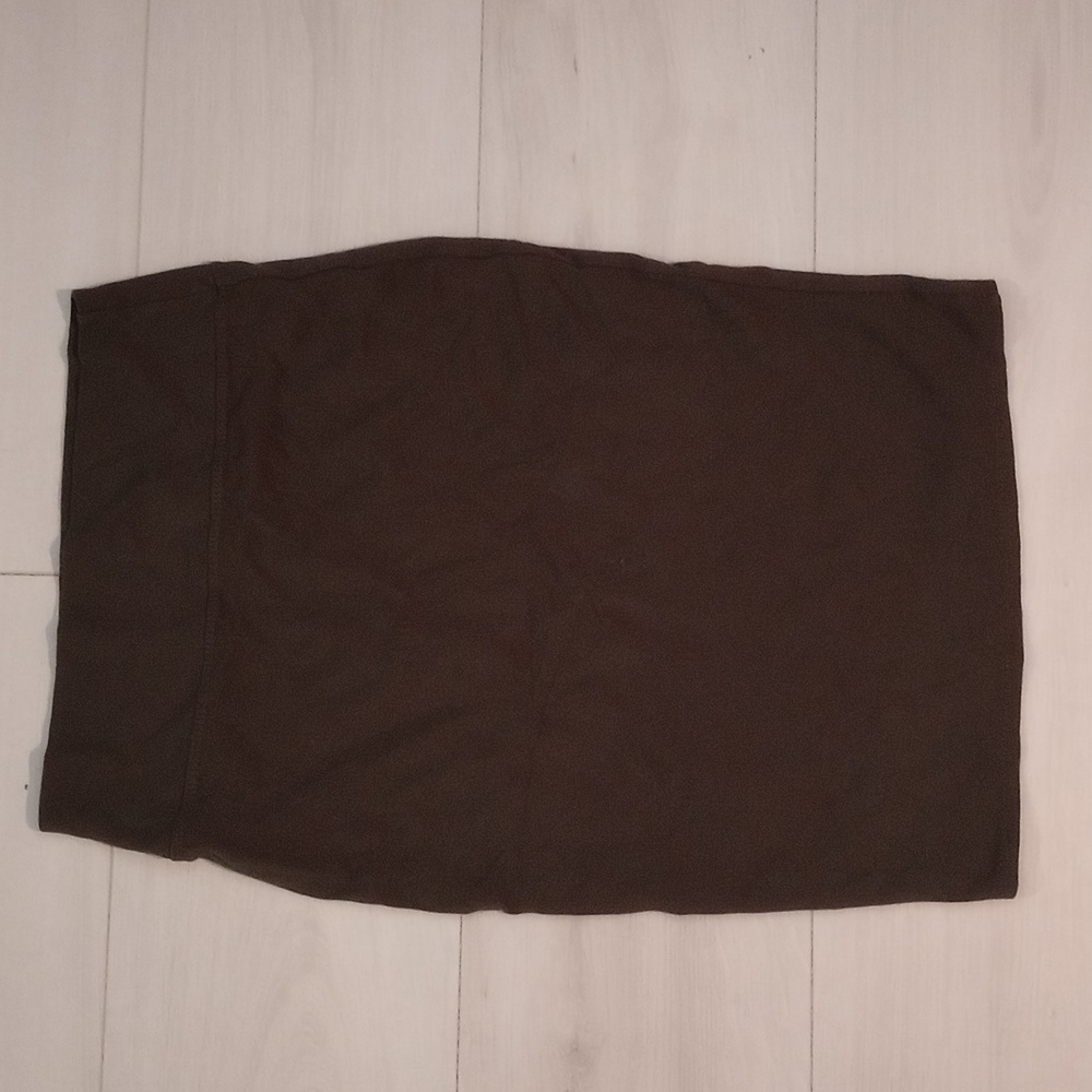 Hybrid & company Dark Olive Green Pencil Skirt